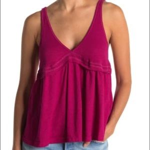 FREE PEOPLE zinia tank, magenta tank, FREE PEOPLE